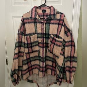 Plaid Fluffy Shacket